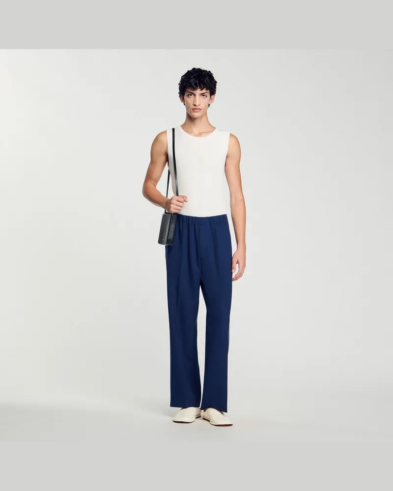 Sandro Weite Hose Bleu