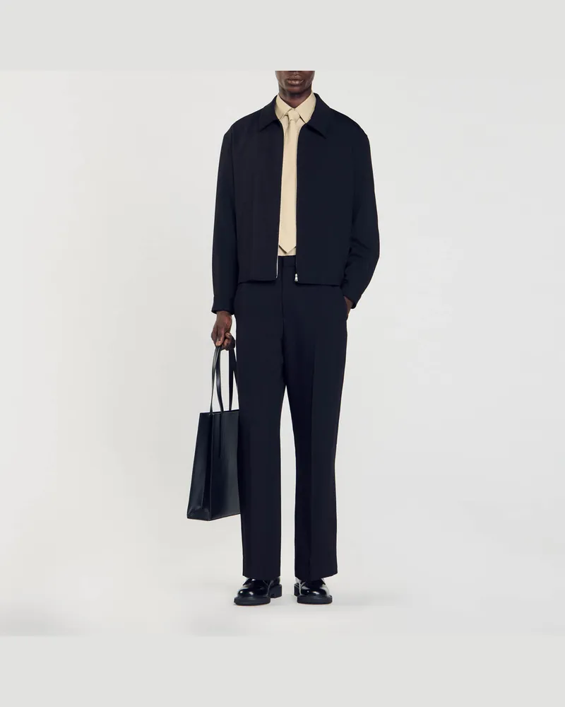 Sandro Blouson mit Reißverschluss Schwarz