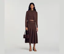 Transparenter Strickcardigan