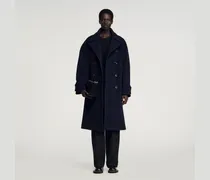 Zweireihiger Wollmantel