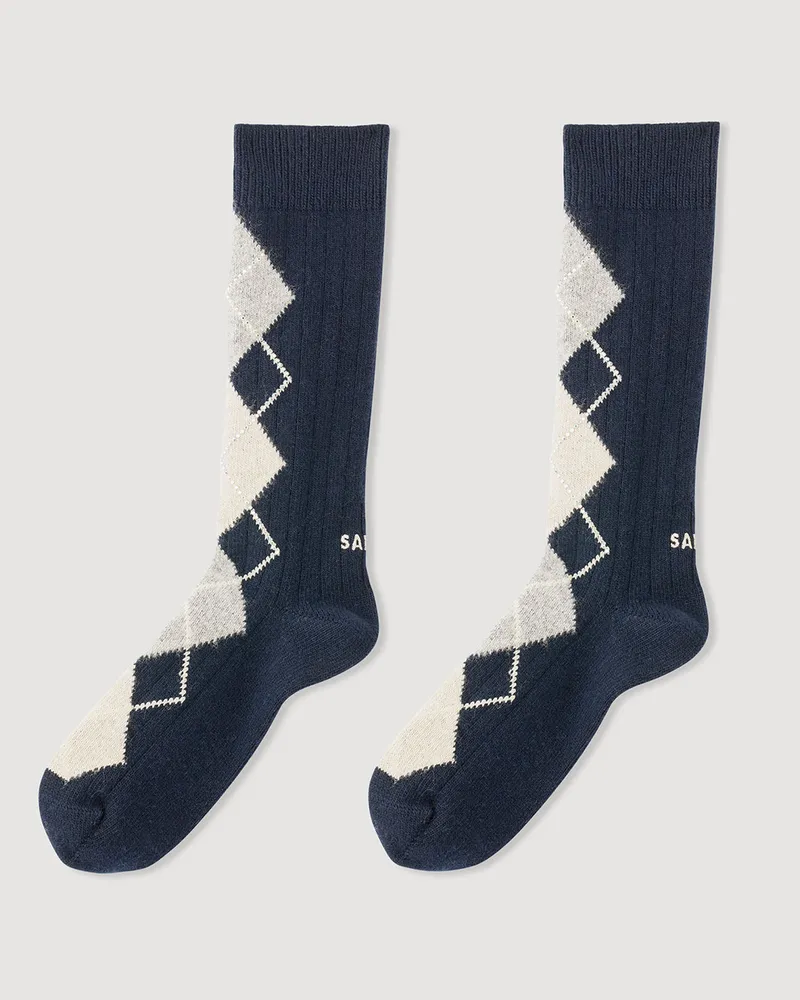 Sandro Socken mit Strass und Rauten Marine