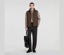 Ärmellose Daunenjacke mit Zip