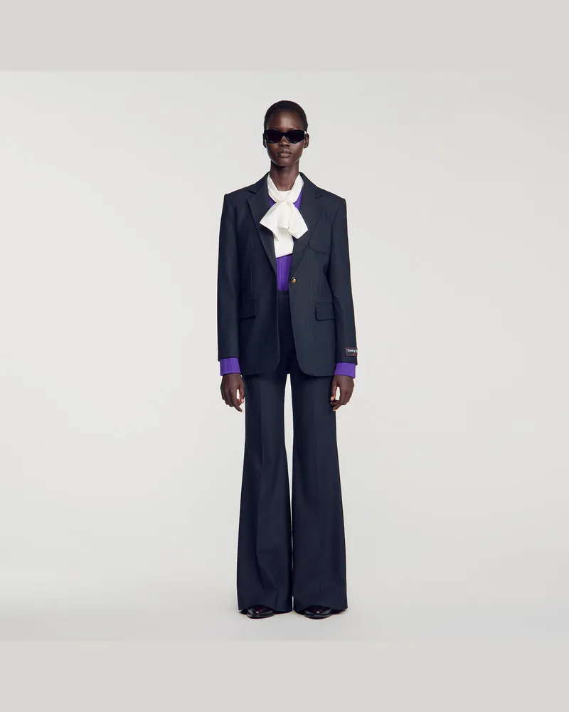 Sandro Blazer aus Wolle Marine