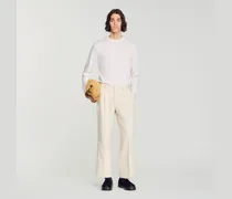 Weite Bundfaltenhose Leinenmix