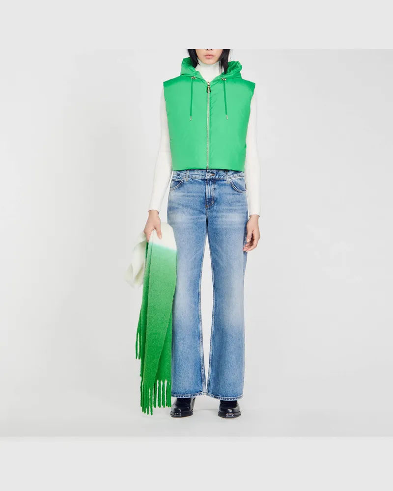 Sandro Ärmellose Steppjacke Dunkel-grün