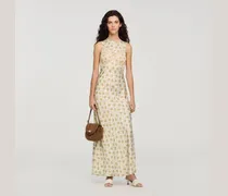 Langes Kleid mit Blumendruck