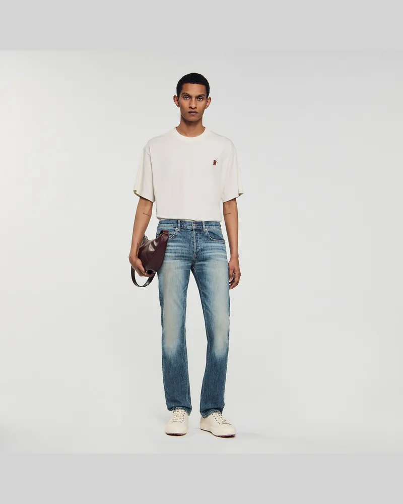 Sandro Slim-Jeans Blue-vintage-denim
