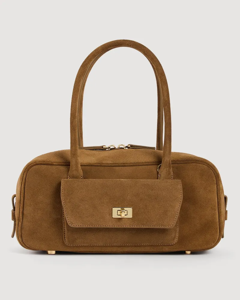 Sandro Tasche EZMEHRALDA aus Wildleder Beige