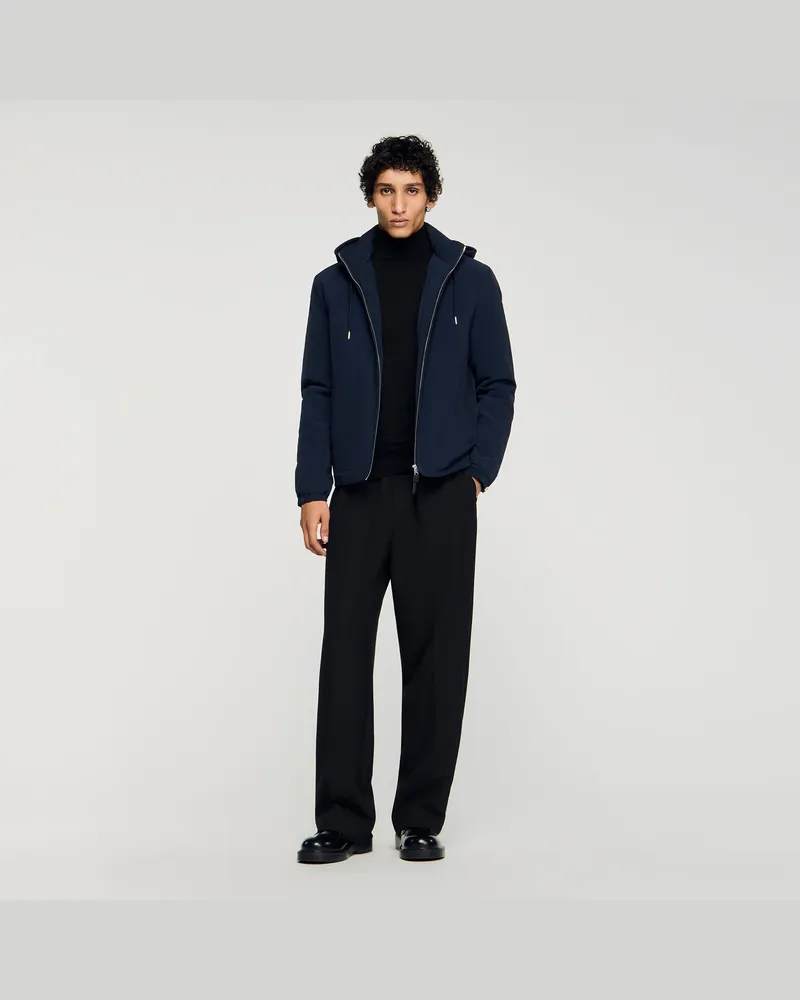 Sandro Kapuzenjacke mit Reißverschluss Midnight