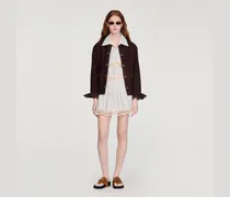 Gestreifter Skort aus Baumwolle