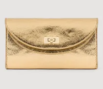 Pochette Mambo aus Metallic-Leder