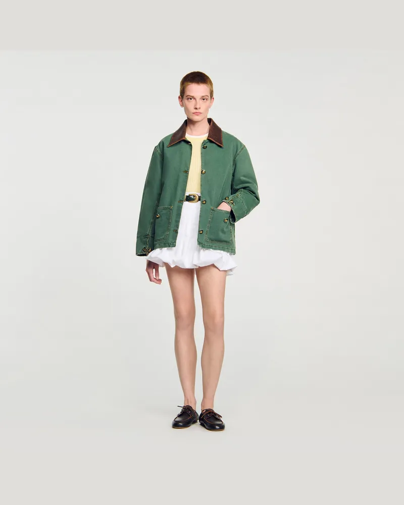 Sandro Workwear-Jacke Dunkel-grün