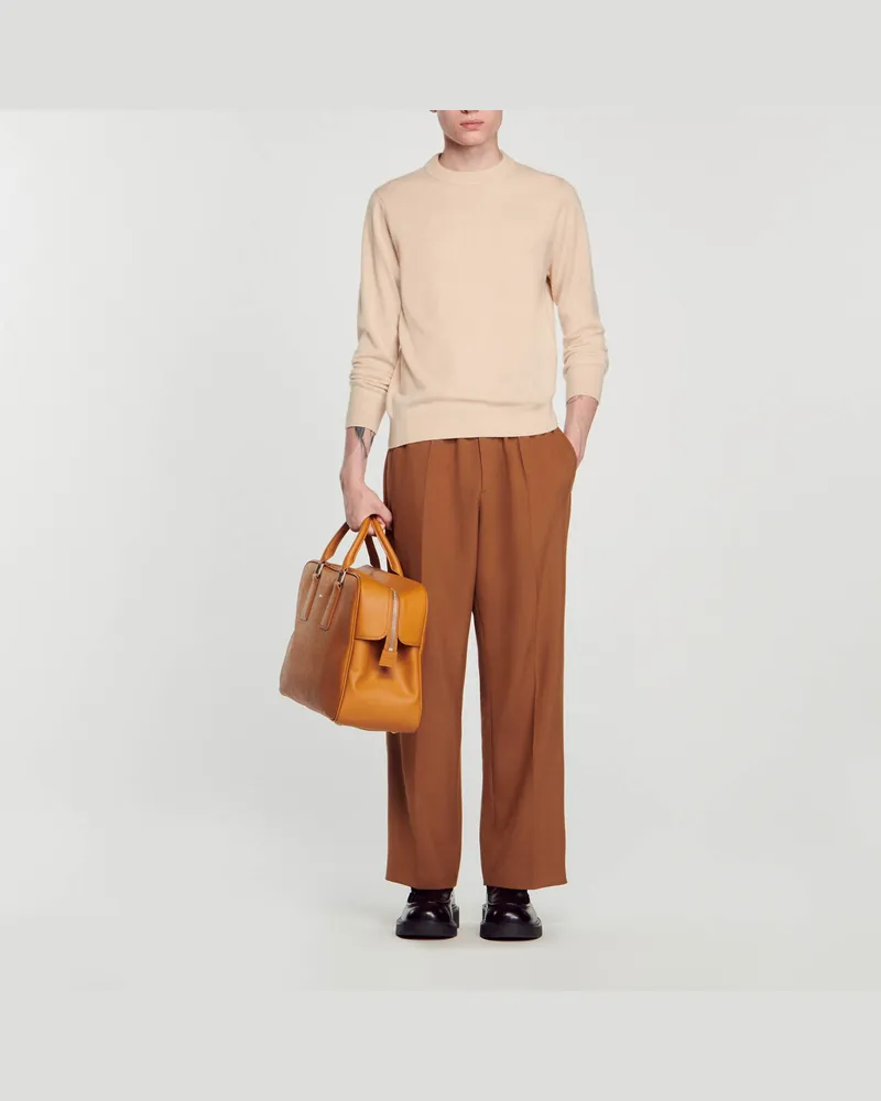 Sandro Pullover aus Kaschmir Creme