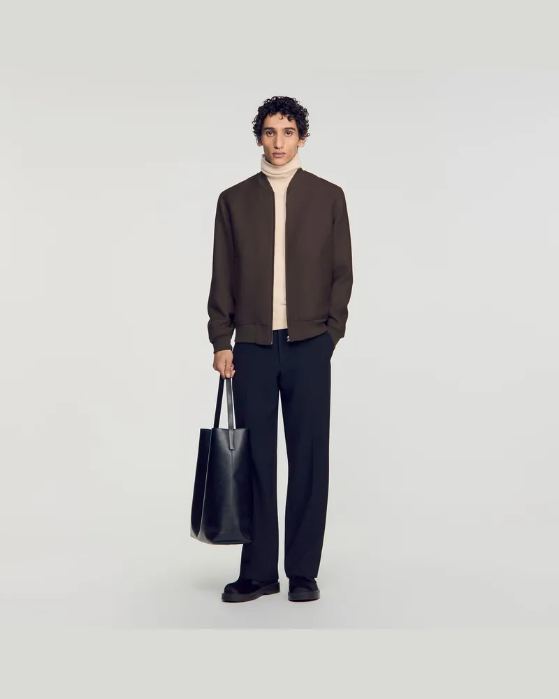 Sandro Blouson mit Reißverschluss Taupe