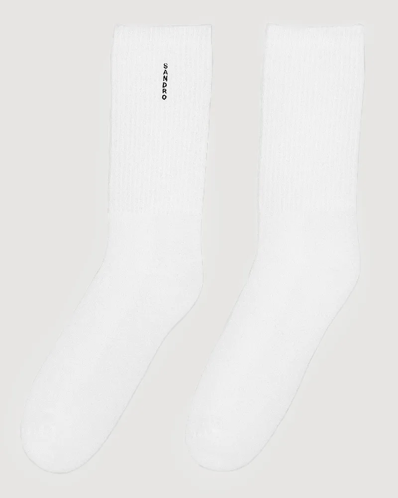 Sandro Baumwollsocken Weiß