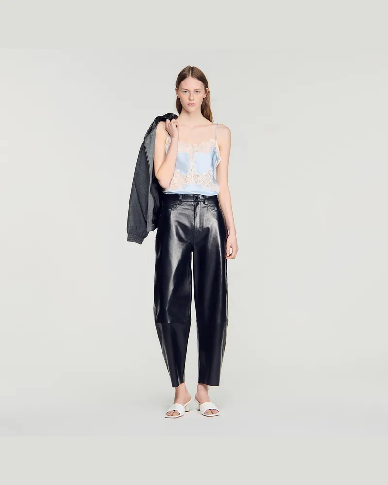 Sandro Lingerie-Top mit Spitze Bleu
