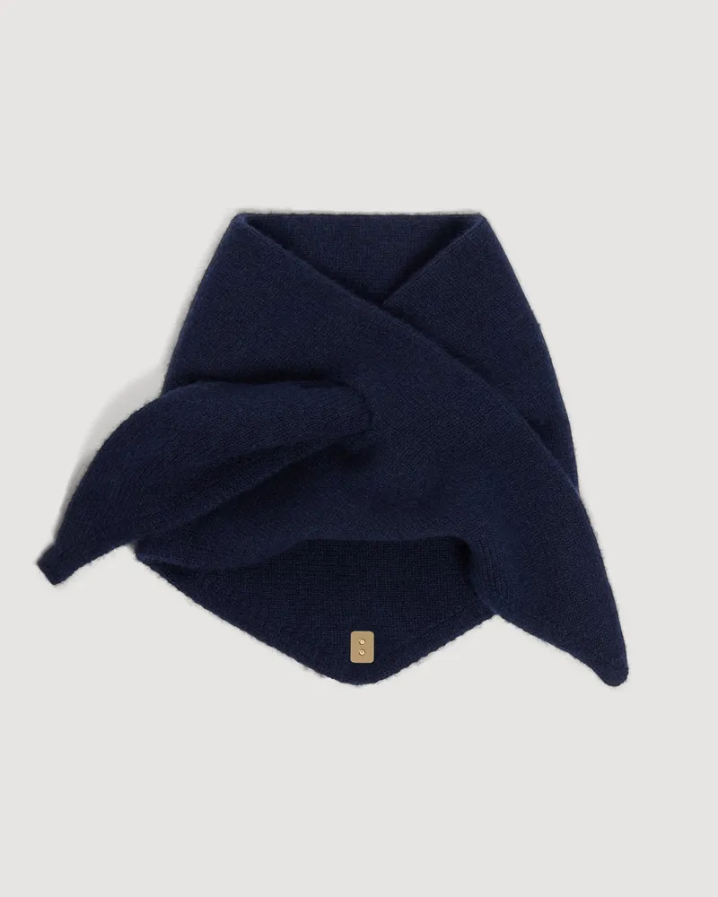 Sandro Bandana aus Wolle zum Binden Navy