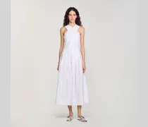Langes und überkreuztes Kleid