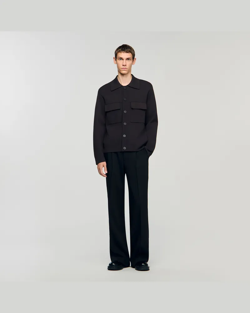 Sandro Strickjacke Schokolade