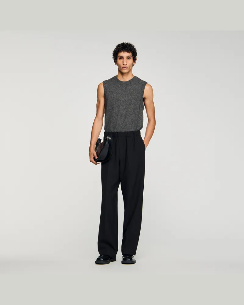 Sandro Weite Hose Schwarz