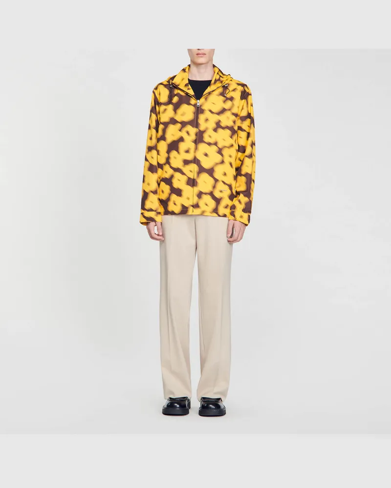 Sandro Blouson mit Blumen-Print Gelb