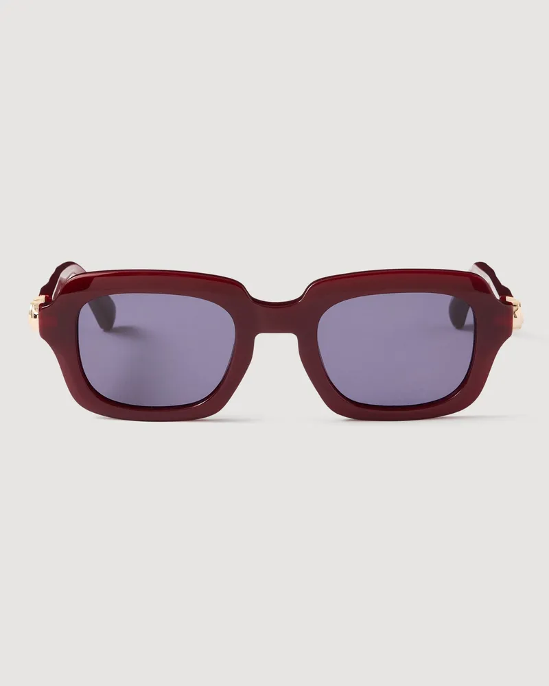 Sandro Sonnenbrille mit Logo-Details Bordeaux