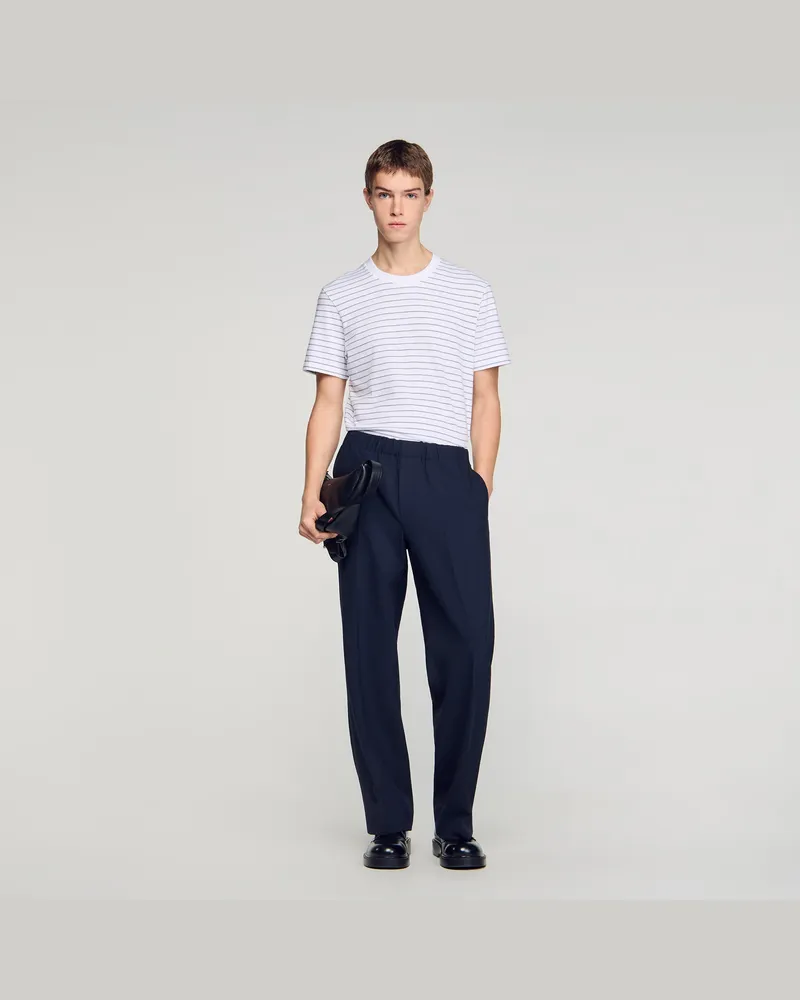 Sandro Weite Hose Marine