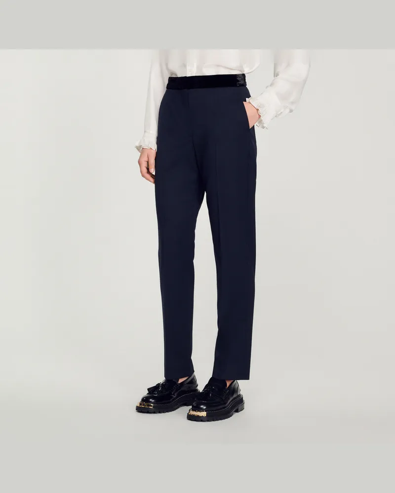 Sandro Klassische Hose Marineblau