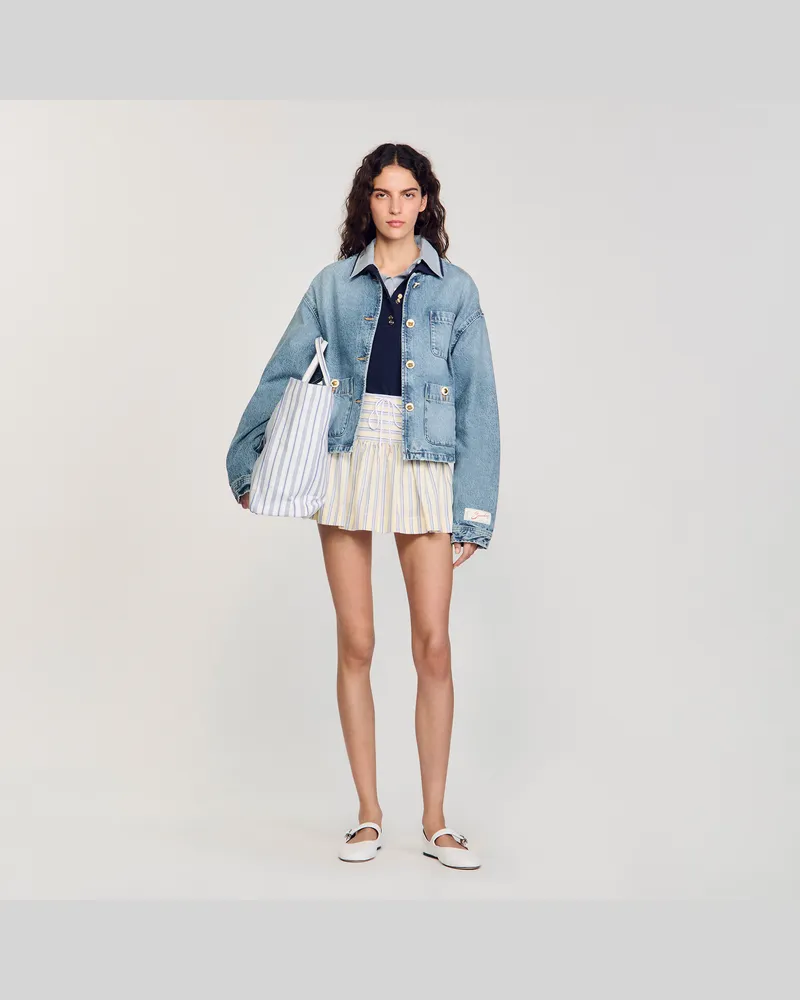 Sandro Jeansjacke Jeansblau