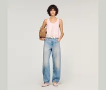 Verwaschene Barrel-Jeans