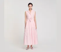 Langes Kleid mit Strass-Verzierung