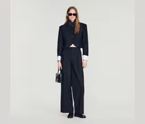 Kurze Jacke mit Stehkragen