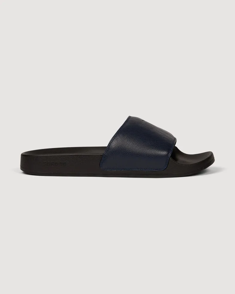 Sandro Sandalen aus genarbtem Leder Marine