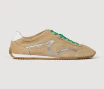 Light-Wave-Sneaker aus Veloursleder