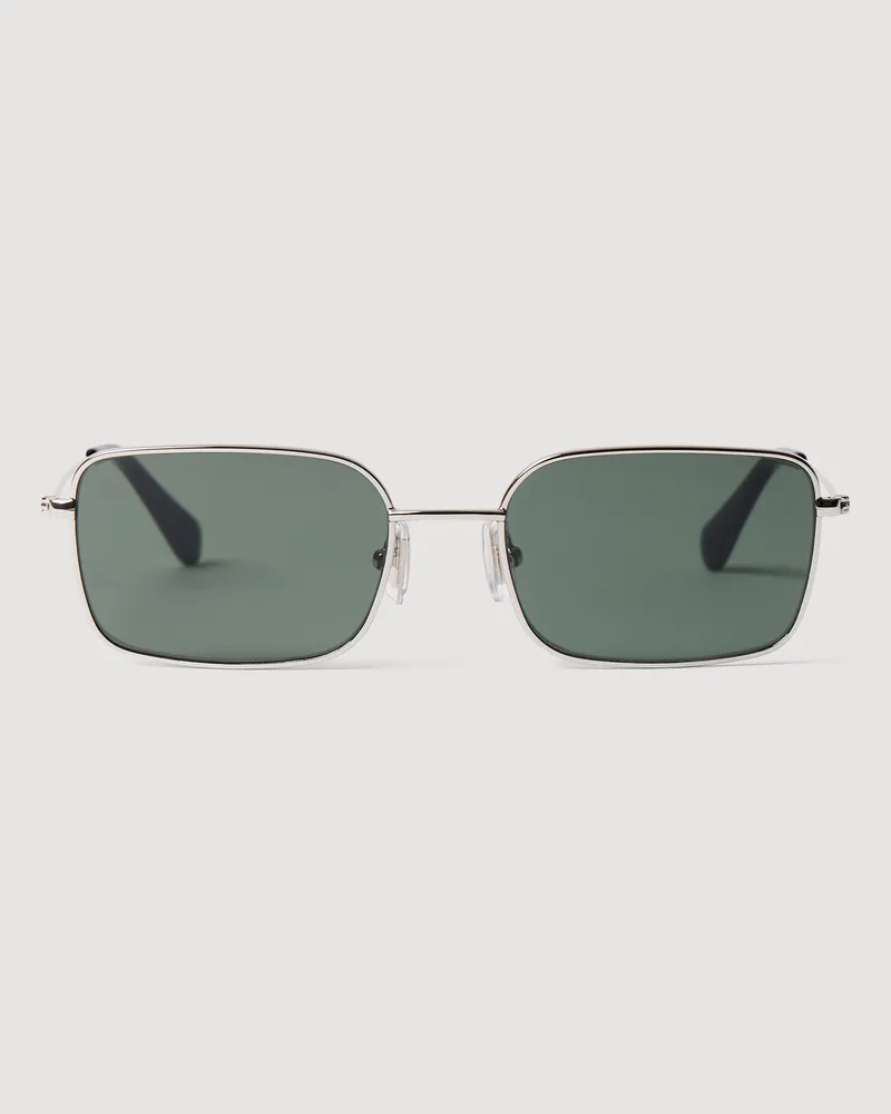 Sandro Rechteckige Sonnenbrille Silber