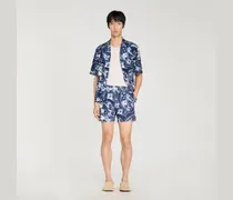 Badeshorts mit Hippie-Muster
