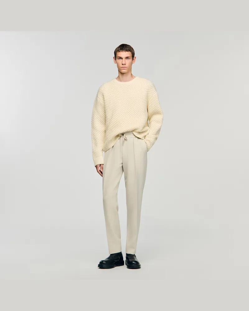 Sandro Gerade Hose mit Gummizug Mastix