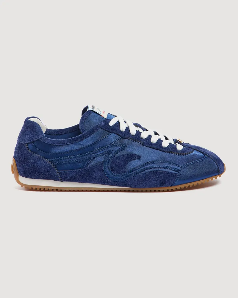 Sandro Light Wave Sneaker im Materialmix Blau