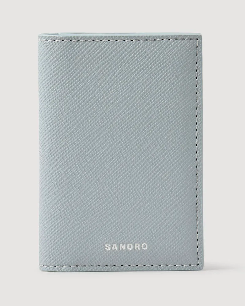 Sandro Brieftasche aus rekonstituiertes Leder Himmel