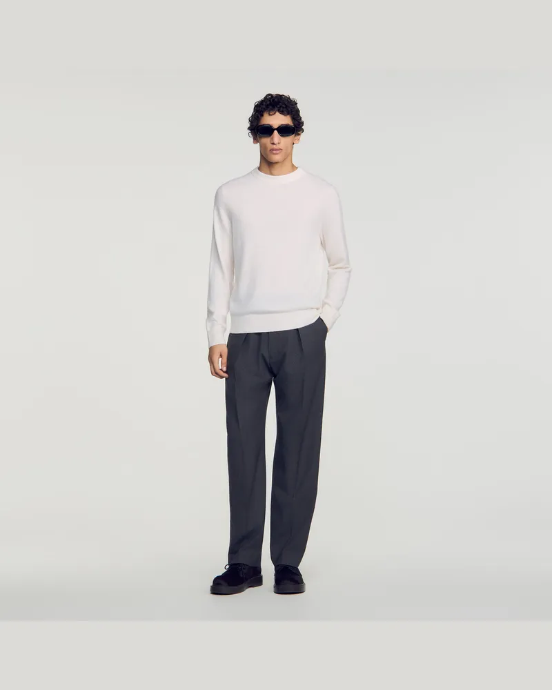 Sandro Kaschmirpullover Ecru