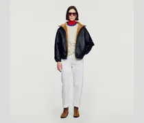 Oversize-Blouson aus Lammfell