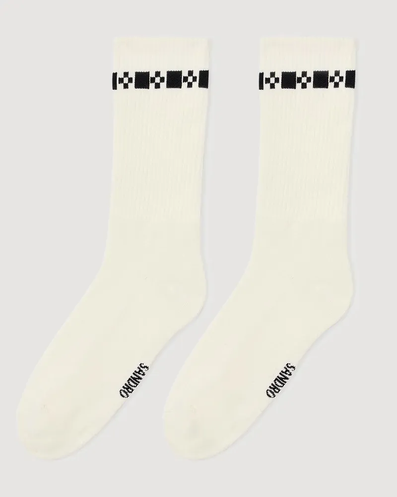 Sandro Socken mit Stickerei Off