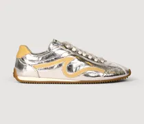 Metallicleder-Sneakers Light Wave