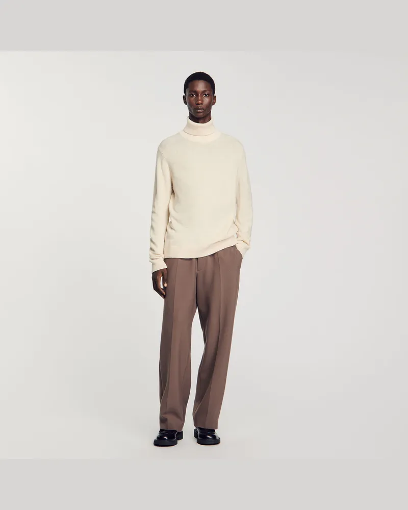 Sandro Weite Hose Taupe