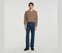Verwaschene Regular-Fit-Jeans