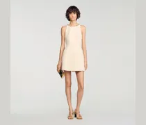 Kurzes Kleid mit Schmuckkragen