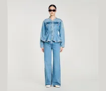 Jeansjacke mit Perlen