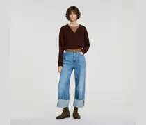 2-in-1-Woll-Kaschmir-Pullover