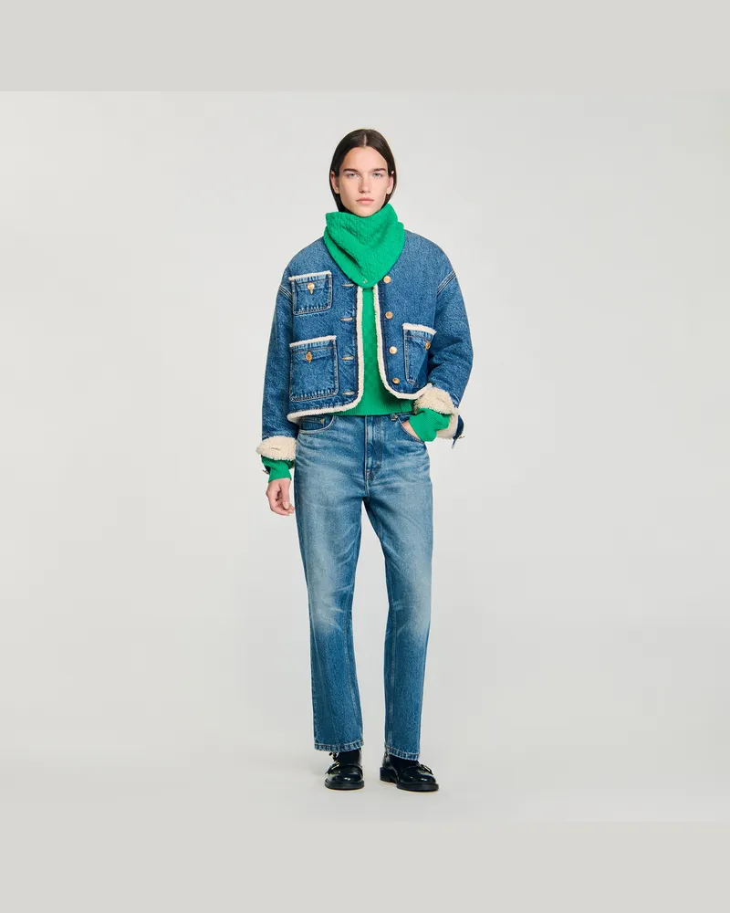 Sandro Jeansjacke Jeansblau