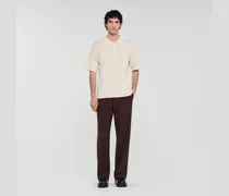 Poloshirt mit Kordelstickerei